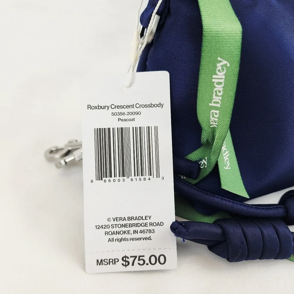 Vera Bradley Roxbury Crecscent Crossbody Bag